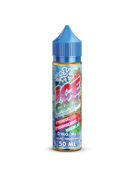 E-liquide Fraise Framboise Basilic Ice Cool 50 ML fruité glacé | Kumo