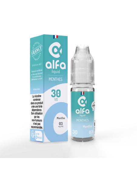 Menthe Menthes Alfaliquid 10ml - E-liquide Français | Kumo