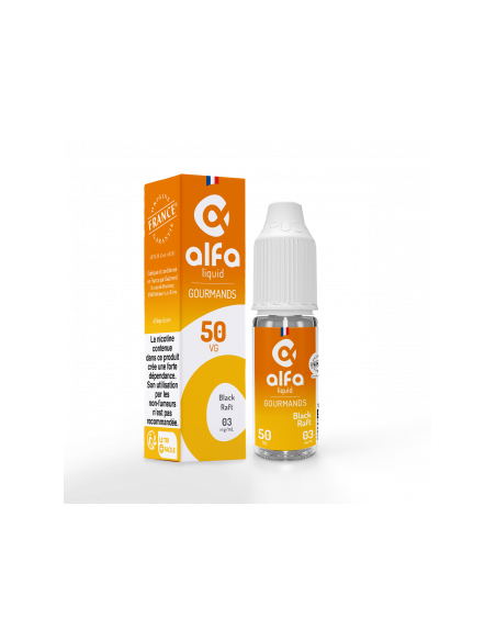 Black Raft Gourmands Alfaliquid 10ml | E-liquide Français | Kumo
