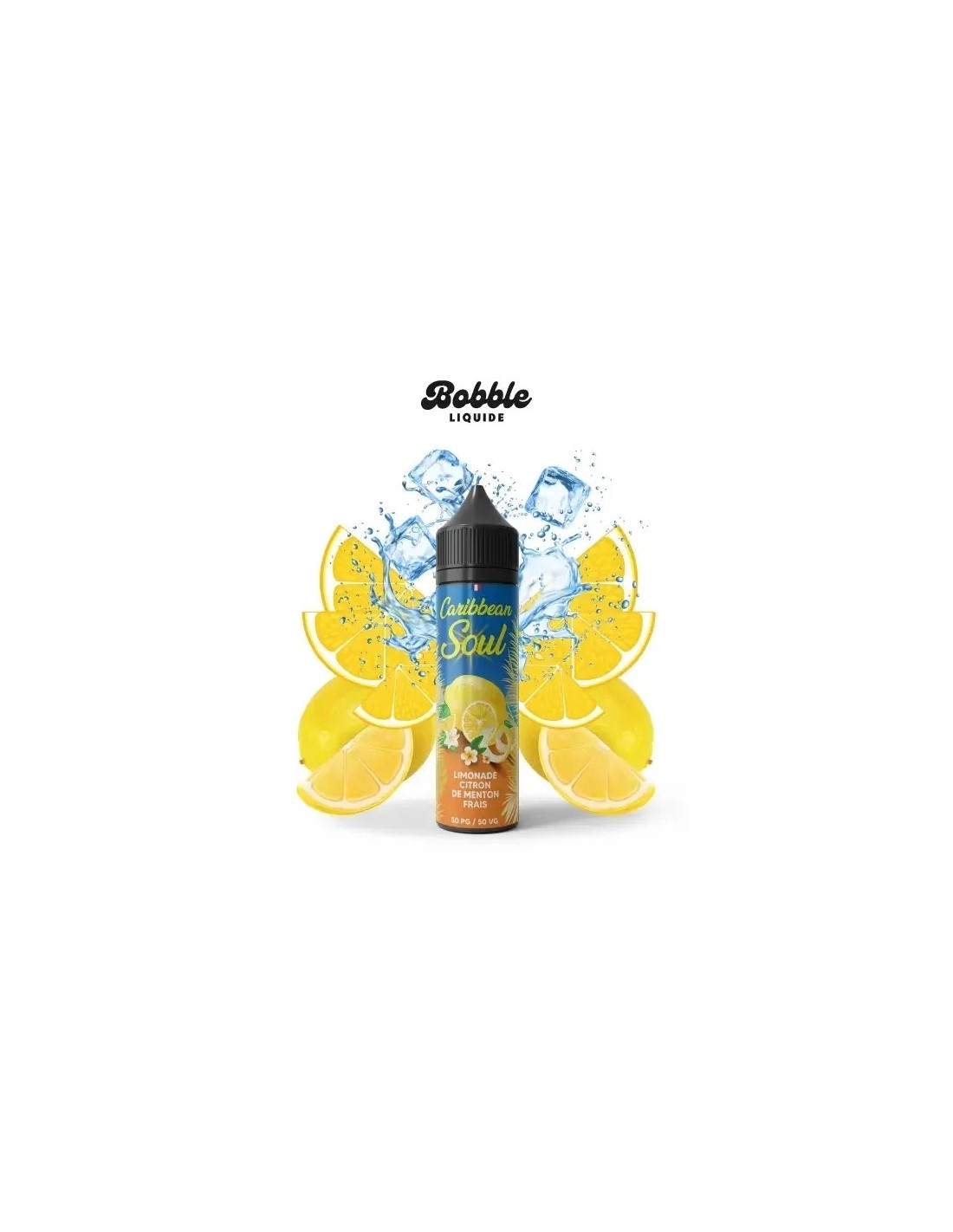 calculateur e-liquide nicotine Limonade Citron Menton Frais Caribbean Soul Bobble 50ml