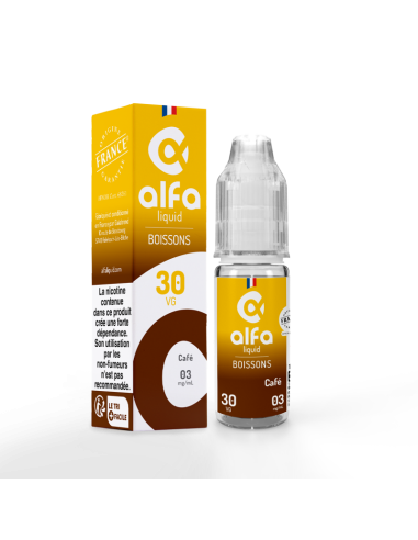 Café Boissons Alfaliquid 10 ml - E-liquide Français | Kumo