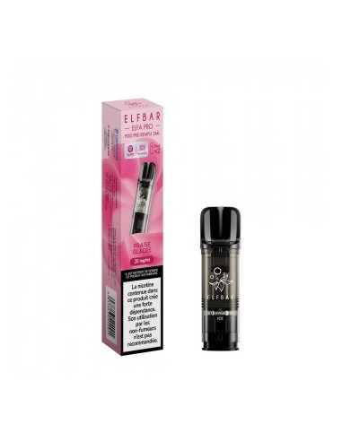 Cartouche Elfa Pro 2ml Fraise x2 Elfbar | Kumo Vape