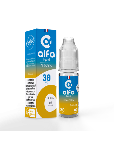 British Classic Alfaliquid 10ml - E-liquide Français | Kumo