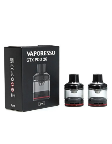Cartouche GTX 80 Pod 26 Vaporesso (x2) | Kumo