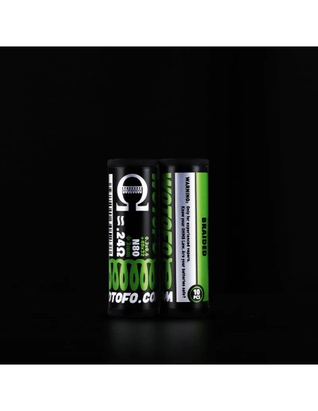 Coils Ni80 Fused Clapton 0.38Ω Wotofo x5 | Kumo Vape